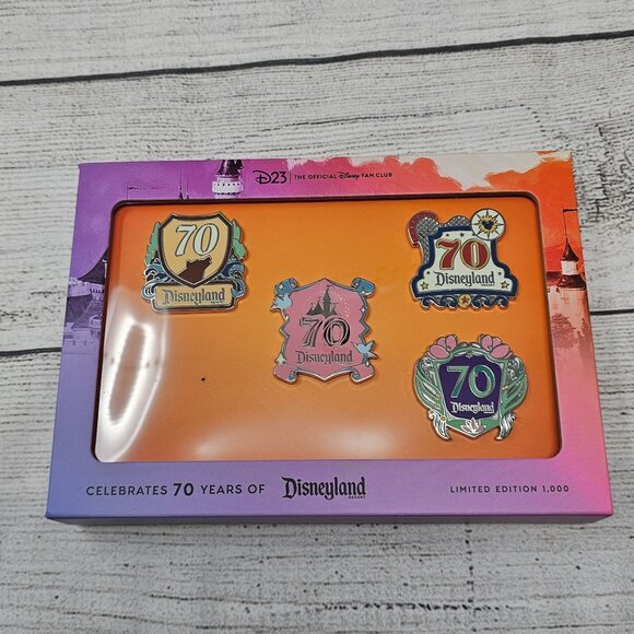 NEW!!! D23-Exclusive Disneyland 70th Anniversary Destinations Sleeping Beauty Ca - Picture 3 of 4